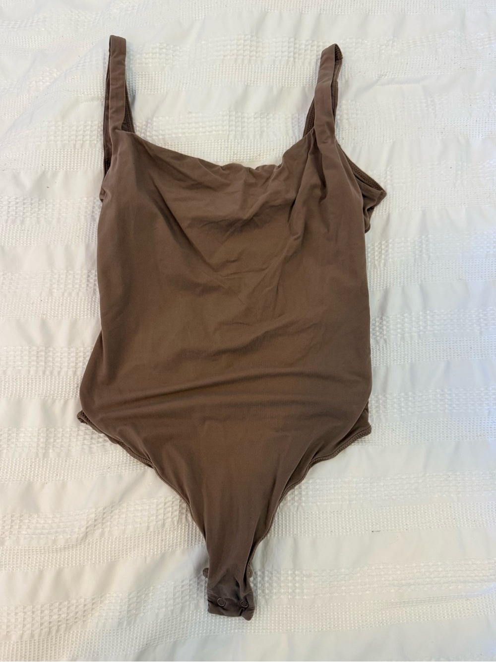 SKIMS Kids One-Piece Swimsuit in Chocolate Brown